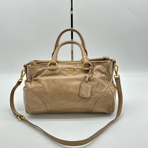 Prada Leather Shoulder bag Crossbody Satchel
